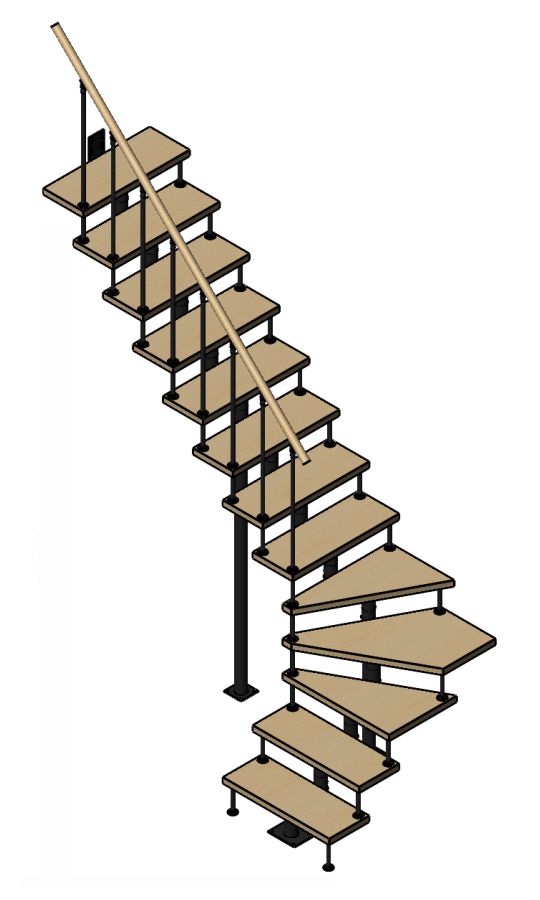 Модульная лестница ЛМ13-Г3